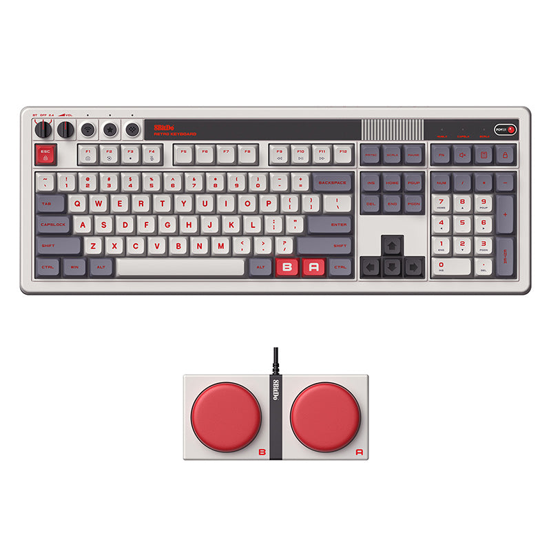 8BitDo Retro 108 Mechanical Keyboard for Smooth Gameplay