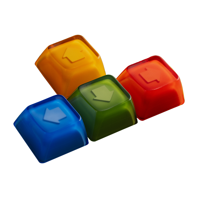8BitDo Double-Layered Crystal Arrow Keycaps for Smooth Gameplay