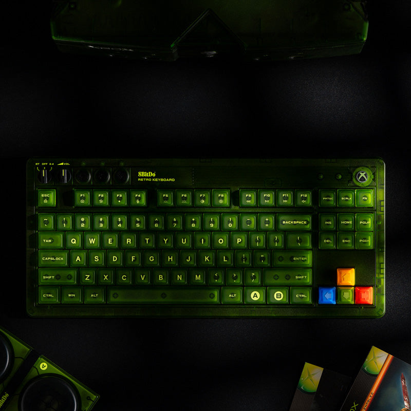 8BitDo Retro 87 Mechanical Keyboard - Xbox Edition for Smooth Gameplay