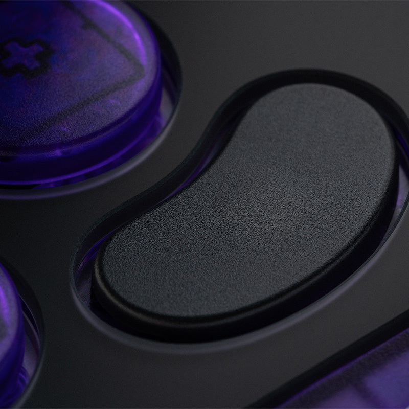 8BitDo Arcade Controller - Transparent Purple Signature Edition for Smooth Gameplay