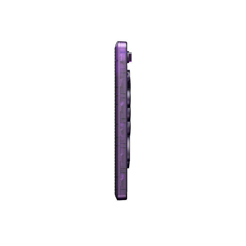 8BitDo Arcade Controller - Transparent Purple Signature Edition for Smooth Gameplay